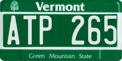 VT license plate ATP265