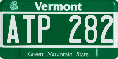 VT license plate ATP282