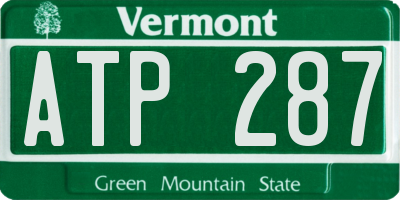 VT license plate ATP287