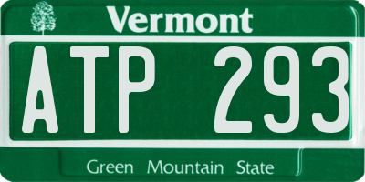 VT license plate ATP293
