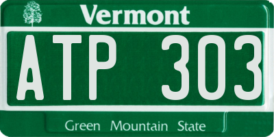 VT license plate ATP303