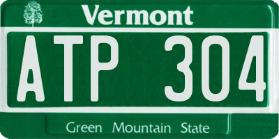 VT license plate ATP304