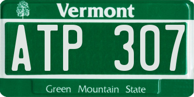 VT license plate ATP307