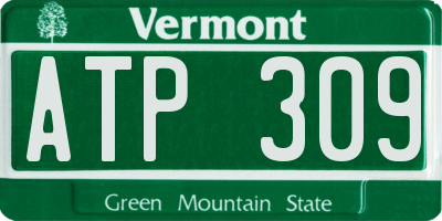 VT license plate ATP309