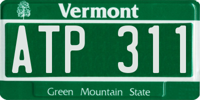 VT license plate ATP311