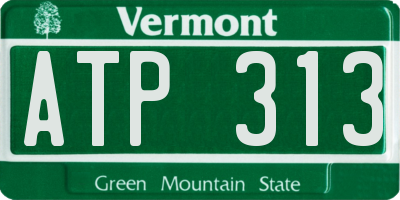 VT license plate ATP313