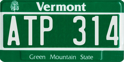 VT license plate ATP314
