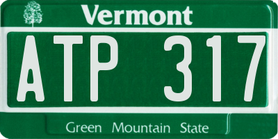 VT license plate ATP317