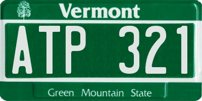 VT license plate ATP321