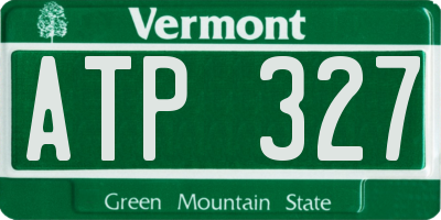 VT license plate ATP327