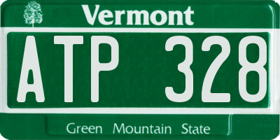 VT license plate ATP328