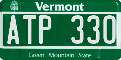 VT license plate ATP330