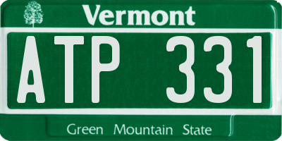 VT license plate ATP331