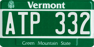 VT license plate ATP332