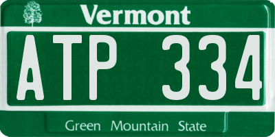 VT license plate ATP334