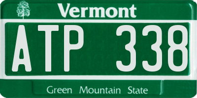 VT license plate ATP338