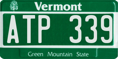 VT license plate ATP339