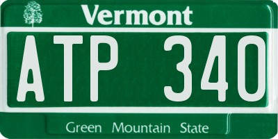 VT license plate ATP340
