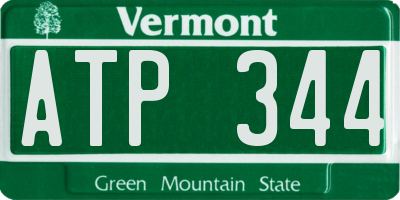 VT license plate ATP344