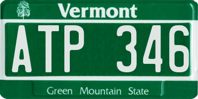 VT license plate ATP346
