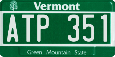 VT license plate ATP351