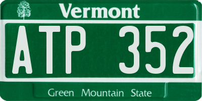 VT license plate ATP352