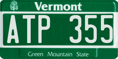 VT license plate ATP355