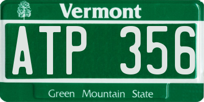 VT license plate ATP356