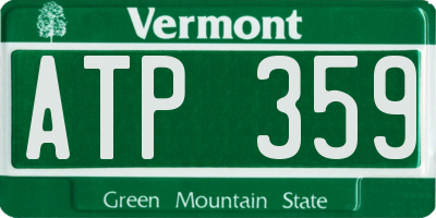 VT license plate ATP359