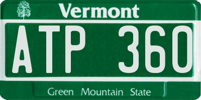 VT license plate ATP360