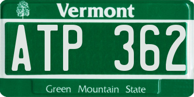 VT license plate ATP362