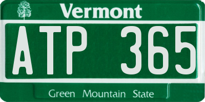 VT license plate ATP365