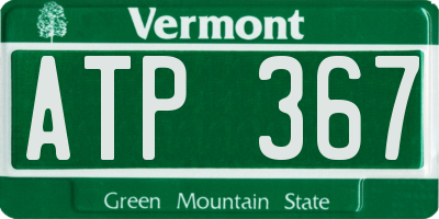 VT license plate ATP367
