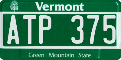 VT license plate ATP375