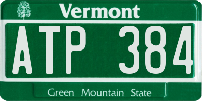 VT license plate ATP384