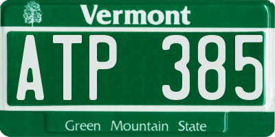VT license plate ATP385