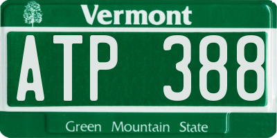 VT license plate ATP388