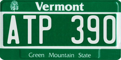 VT license plate ATP390