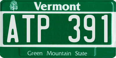 VT license plate ATP391