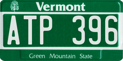 VT license plate ATP396