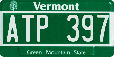 VT license plate ATP397