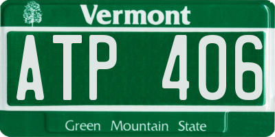 VT license plate ATP406