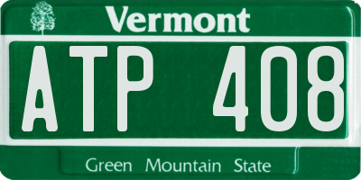 VT license plate ATP408