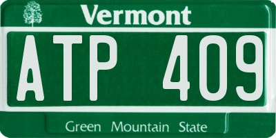 VT license plate ATP409