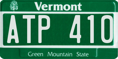 VT license plate ATP410