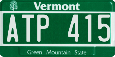 VT license plate ATP415
