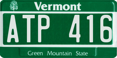 VT license plate ATP416