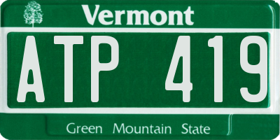 VT license plate ATP419