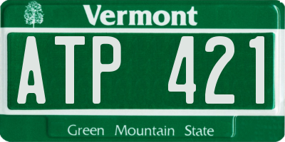 VT license plate ATP421