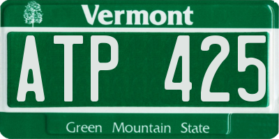VT license plate ATP425